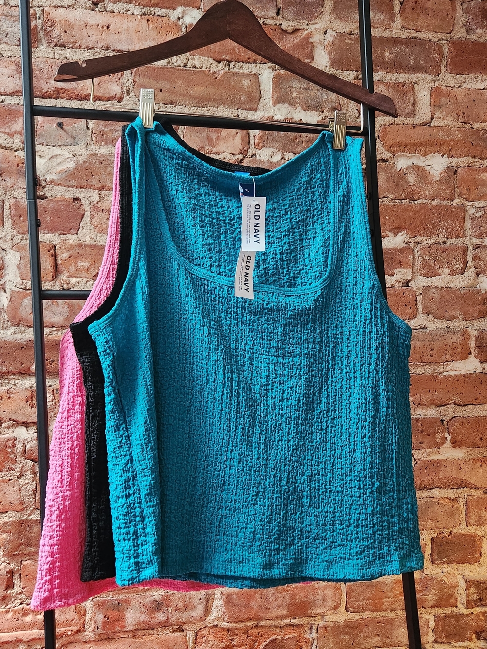 [NWT] 3-pack | Old Navy Ruched Smocked Textured Colorful Sleeveless Shell Tank